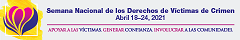 Thumbnail banner in Spanish for the 2021 National Crime Victims' Rights Week