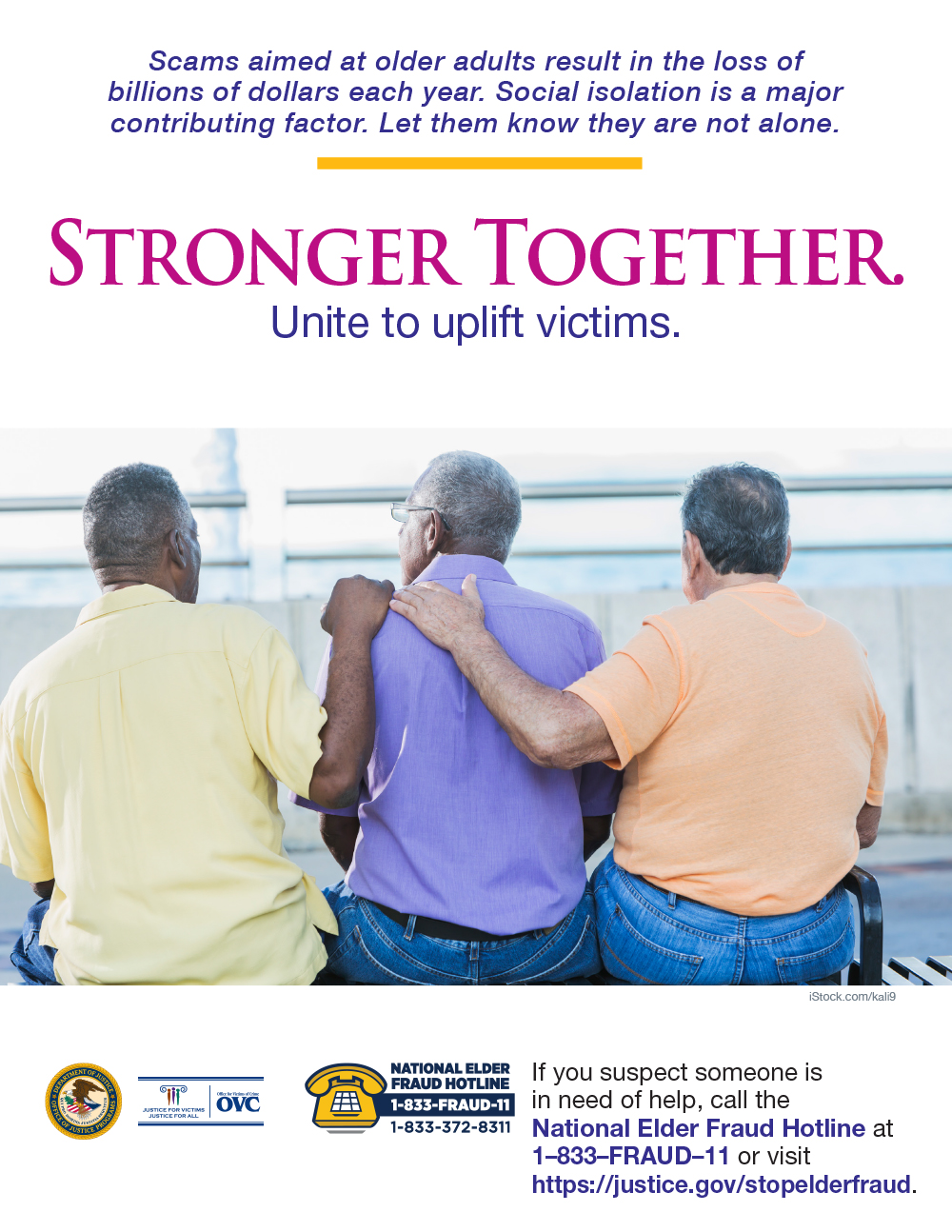 2021 National Crime Victims' Rights Week Resource Guide: Elder Fraud Poster