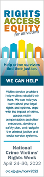 2022 National Crime Victims' Rights Week Bookmark 3