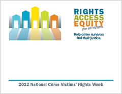 2022 National Crime Victims' Rights Week Name Tag 1