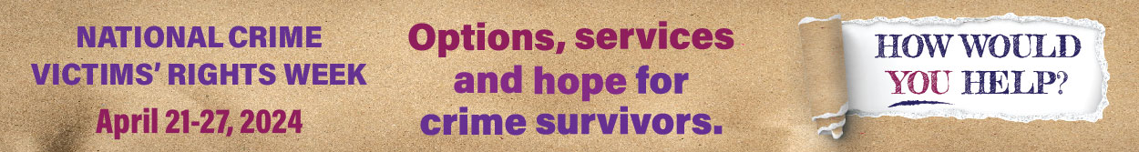 2024 National Crime Victims’ Rights Week Resource Guide | Web Art