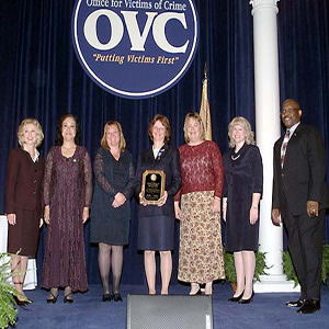 U.S. Attorney's Victim Witness Program, District of Arizona Financial Litigation Unit staff receives a 2003 Crime Victims Fund Award