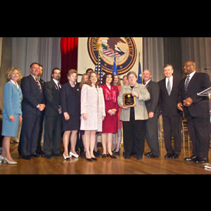 Trial Team, Office of the U.S. Attorney, Southern District of Florida accepts a 2004 Federal Service Award
