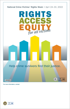 2022 National Crime Victims' Rights Week Theme Poster (11x17)