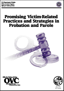 Promising Victim-Related Practices in Probation and Parole - A Compendium of  Promising Practices cover