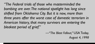 Quote from "The Blast Fallout," USA Today, August 4, 1998