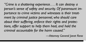 Quote from Attorney General Janet Reno