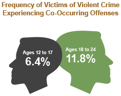 Frequency of Victims of Violent Crime Experiencing Co-Occurring Offenses