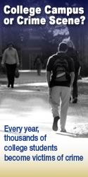 Campus Crime Web banner for National Crime Victims
