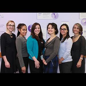 Joy Solomon, Esq. (far right) and staff from the Harry and Jeanette Weinberg Center for Elder Abuse Prevention