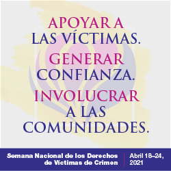 2021 Semana Nacional de los Derechos de Víctimas de Crimen Anuncio de Vista 7 (250x250 px)