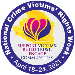 2021 National Crime Victims' Rights Week Tile Ad 8 (250x250 px)