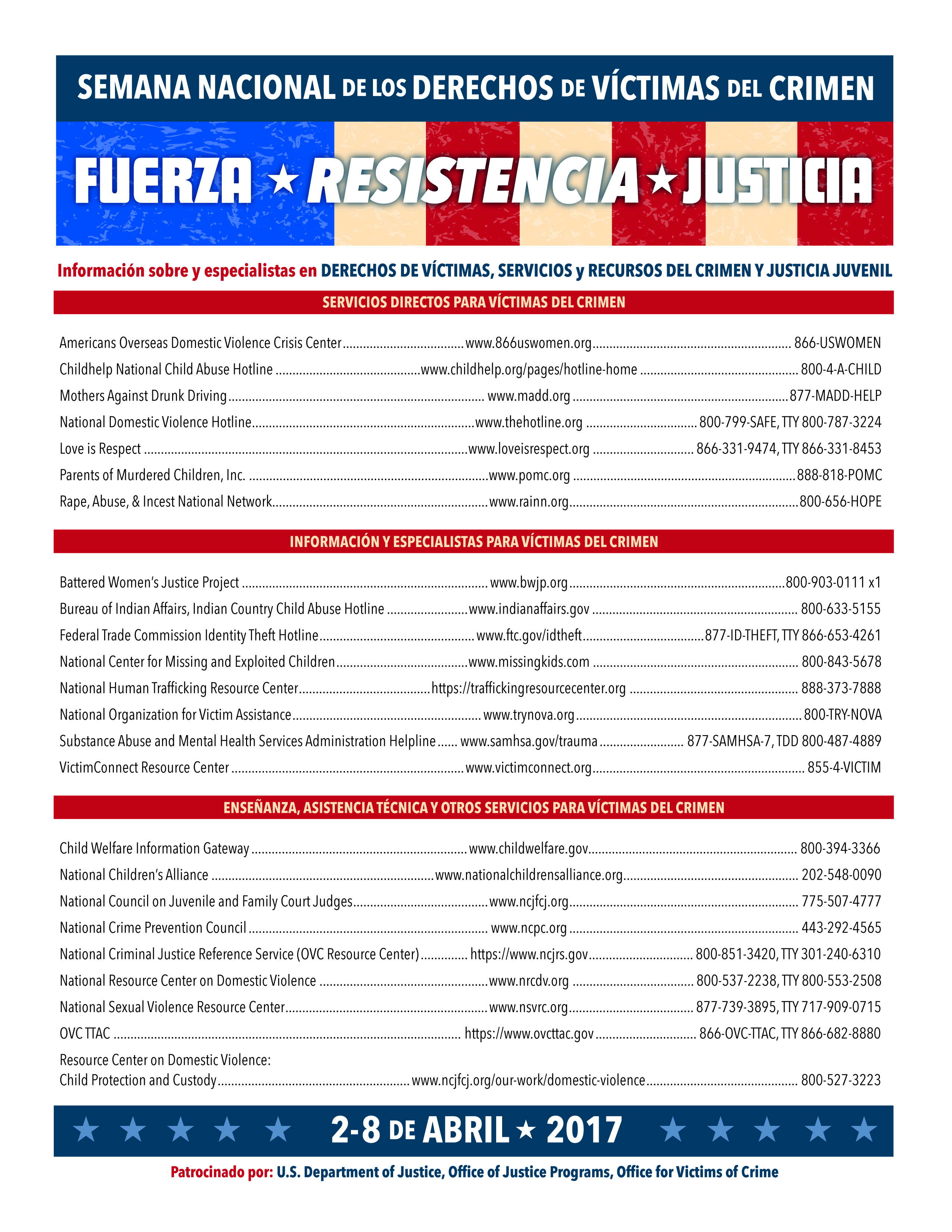 Folleto de referencia