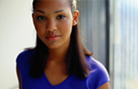 Young Asian American woman.