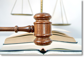 Photo of a judges hammer