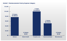 FY 2023 ITVERP Report Exhibit 7: Reimbursements Paid by Expense Category Chart